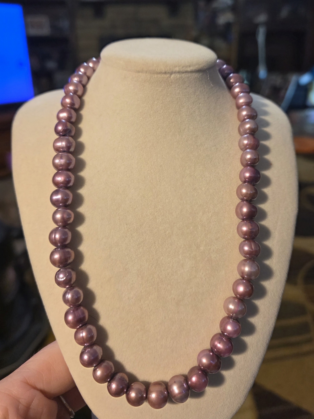 Elegant Pink /purple Pearl Necklace - Women Jewelry
